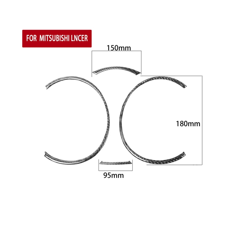 Adesivo tachimetro fibra di carbonio per Mitsubishi Lancer EVO