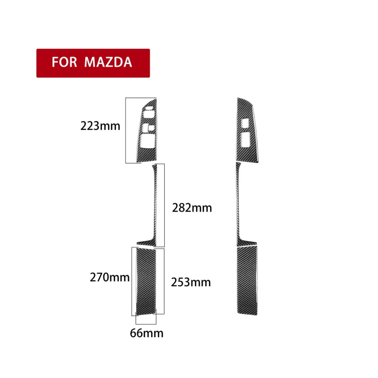 Adesivo decorativo fibra di carbonio per sedili Mazda RX8 2004-20