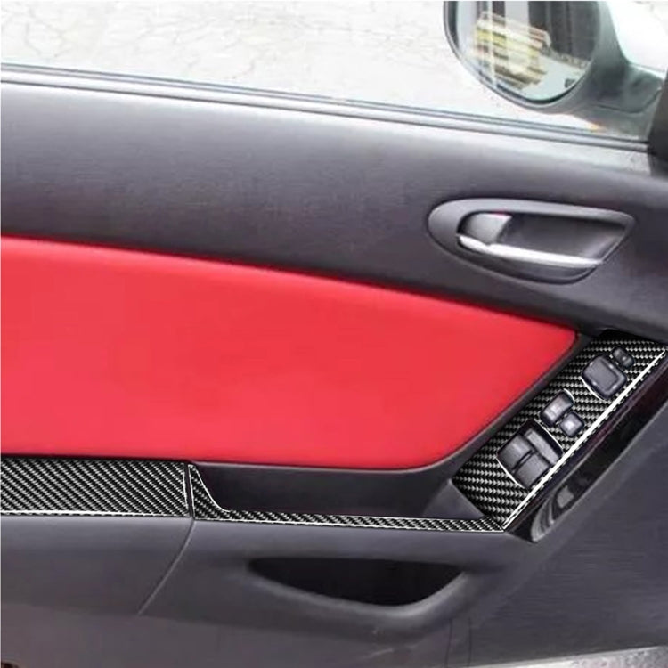 Adesivo decorativo fibra di carbonio per sedili Mazda RX8 2004-20
