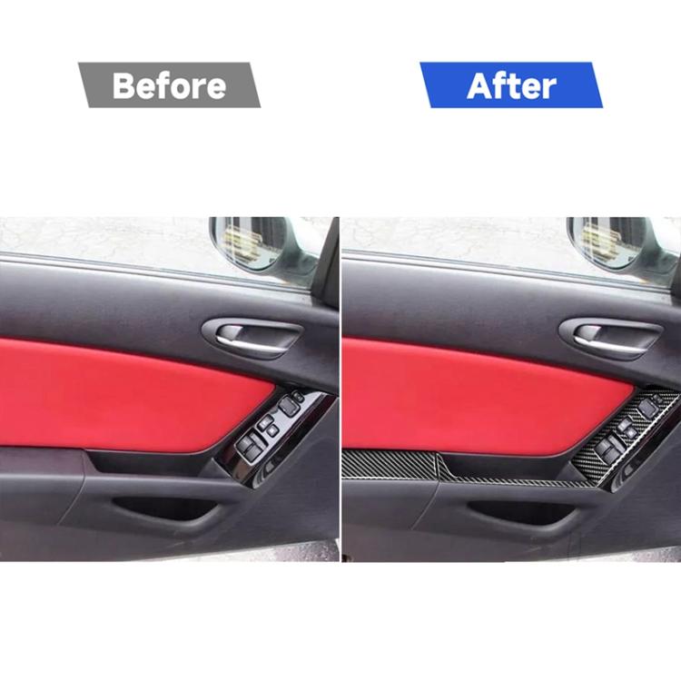 Adesivo decorativo fibra di carbonio per sedili Mazda RX8 2004-20
