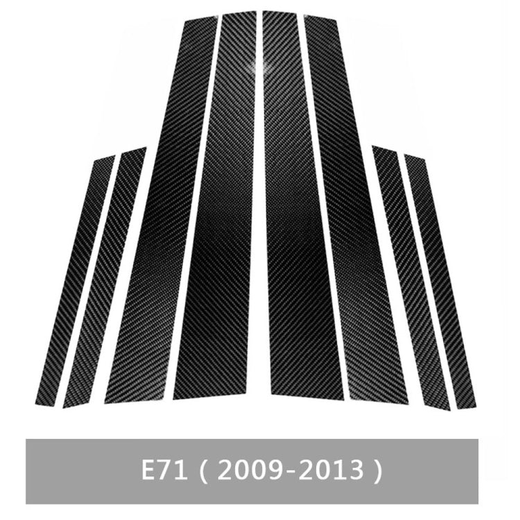 Adesivo montante B in fibra di carbonio per BMW X6 E71 2009-2013