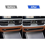 Adesivo cornice pulsante CD in fibra di carbonio per BMW Serie 3