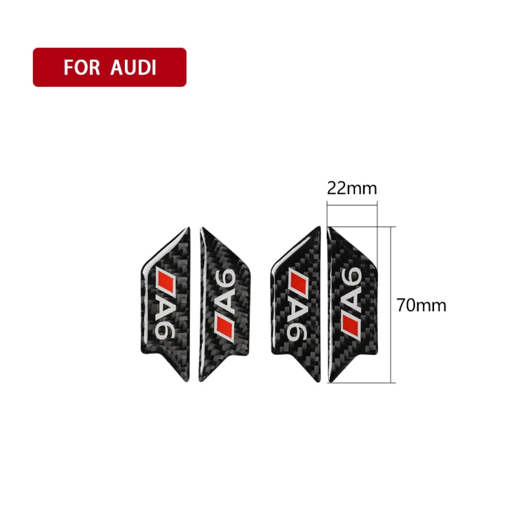 Adesivo antigraffio fibra di carbonio per Audi A6 2005-2011