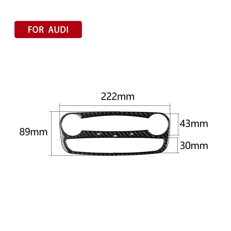 Adesivo fibra di carbonio luce lettura Audi TT 8N 8J 2008-2014