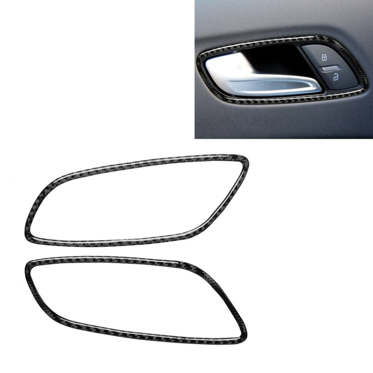Adesivo decorativo fibra di carbonio maniglia porta Audi TT