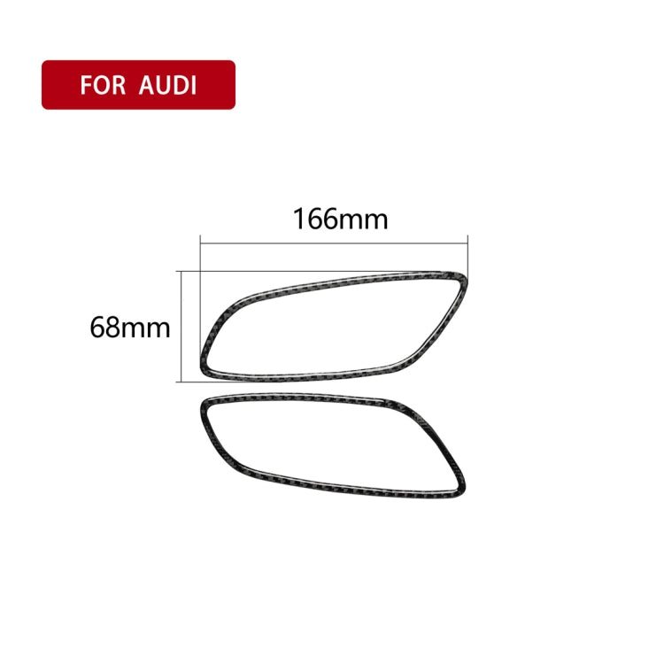 Adesivo decorativo fibra di carbonio maniglia porta Audi TT