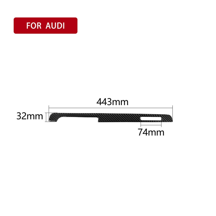 Striscia decorativa fibra di carbonio per Audi TT 2008-2014