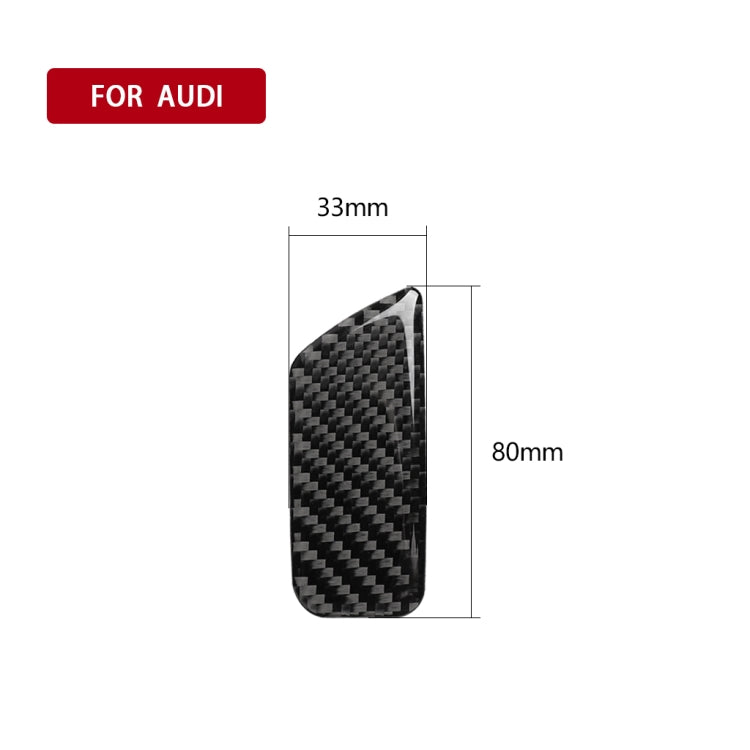 Adesivo fibra di carbonio per interruttore Audi A3 8V