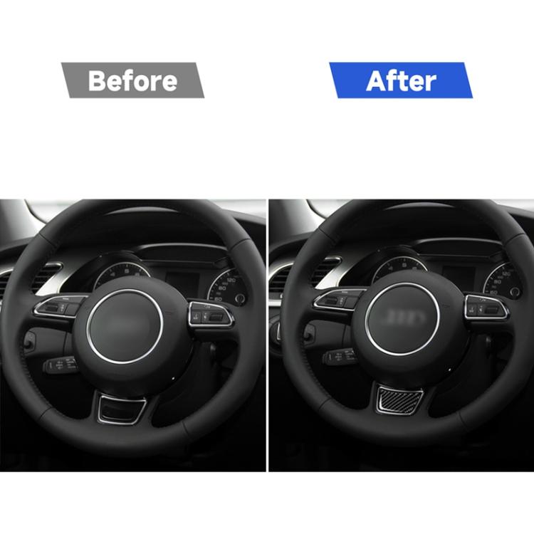 Adesivo volante fibra di carbonio per Audi A3 S3 2014-2019