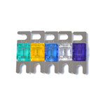 Set 5 fusibili AFS Mini ANL 30A-100A nichelati per auto
