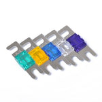 Set 5 fusibili AFS Mini ANL 30A-100A nichelati per auto