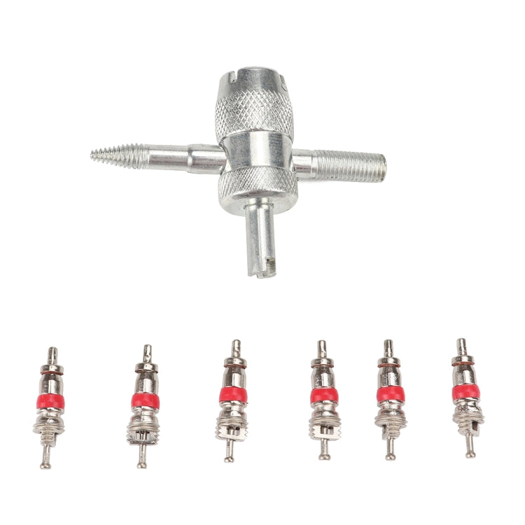 Strumento rimozione valvole pneumatici moto 4 in 1