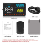 Display Head Up A9 HUD OBD2 universale 5,5 pollici
