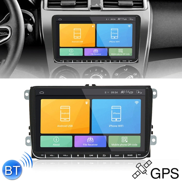 Lettore MP5 Android 9" 2 DIN per auto Volkswagen