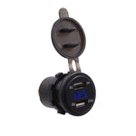 Adattatore doppia USB 3.1A con voltmetro digitale per auto