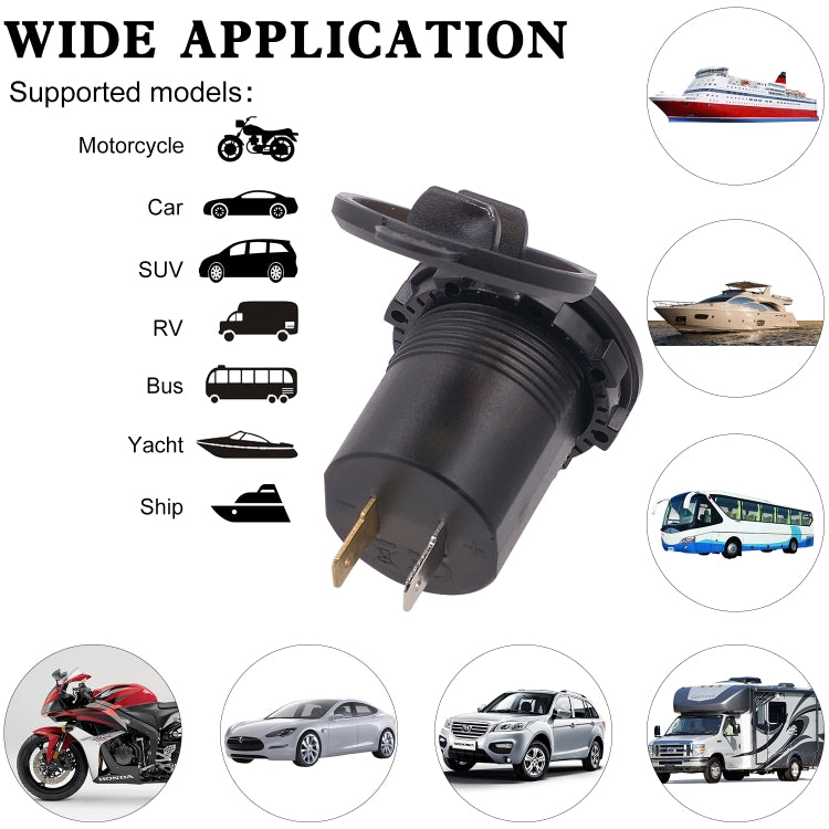 Adattatore doppia USB 3.1A con voltmetro digitale per auto