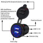Adattatore doppio USB per auto 4.2A 5V con cavo 60 cm