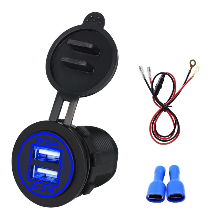 Adattatore doppio USB per auto 4.2A 5V con cavo 60 cm