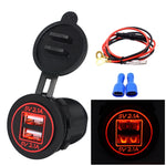 Adattatore doppio USB per auto 4.2A 5V con cavo 60 cm