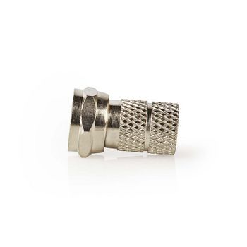 Connettore F maschio per cavi da 7mm 5 pezzi metallo