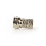 Connettore F maschio per cavi da 7mm 5 pezzi metallo