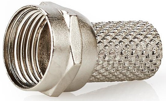 Connettore F maschio per cavi coassiali da 7,4 mm 25 pezzi metallo