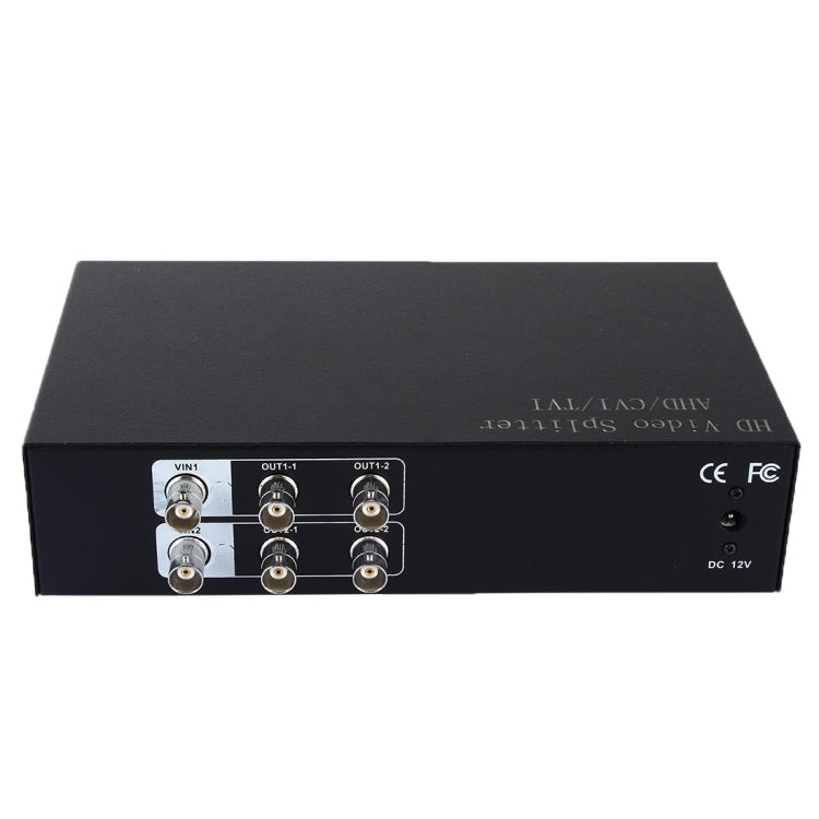 Splitter video coassiale 2 ingressi e 4 uscite AHD CVI TVI - immagine 3