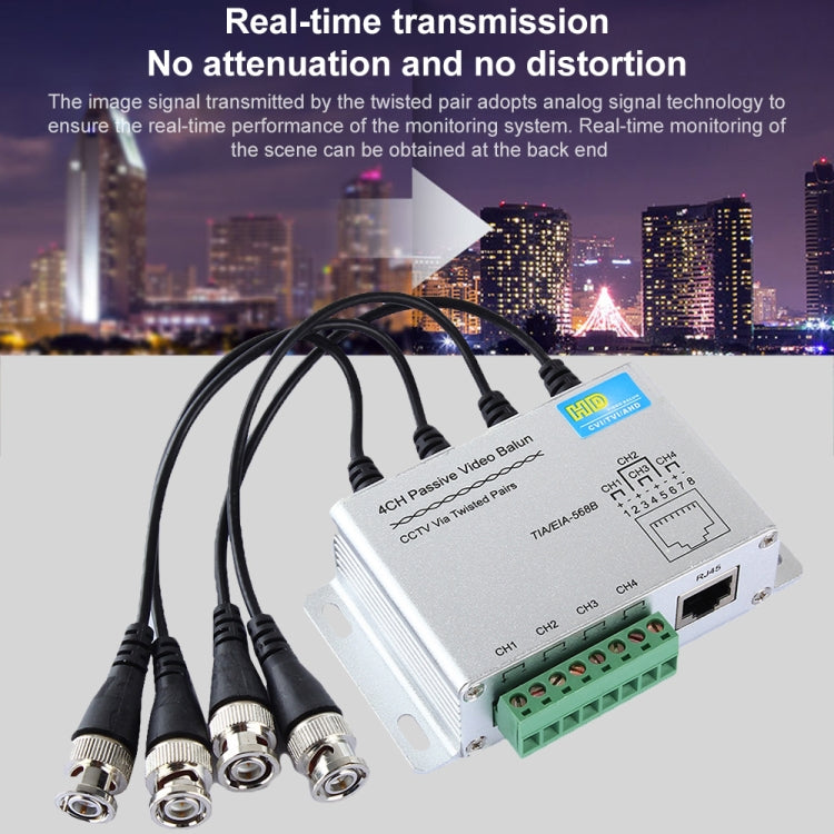 Video balun passivo 4 canali HD-CVI/TVI/AHD HD204A-F - immagine 6