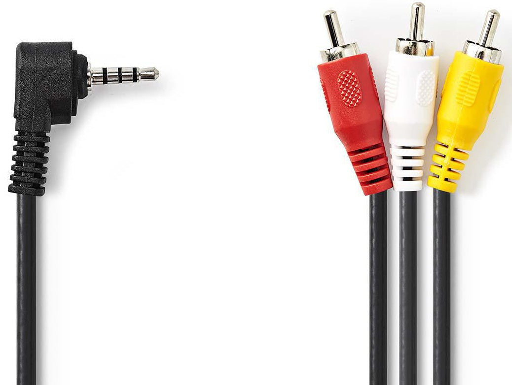 Cavo audio video 3,5mm maschio a 3x RCA maschio 2m