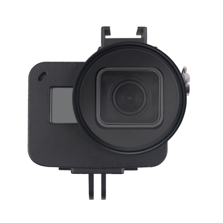 Guscio protettivo in lega di alluminio con lente UV 52mm per GoPr