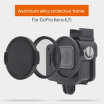 Guscio protettivo in lega di alluminio con lente UV 52mm per GoPr