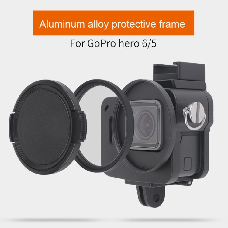 Guscio protettivo in lega di alluminio con lente UV 52mm per GoPr