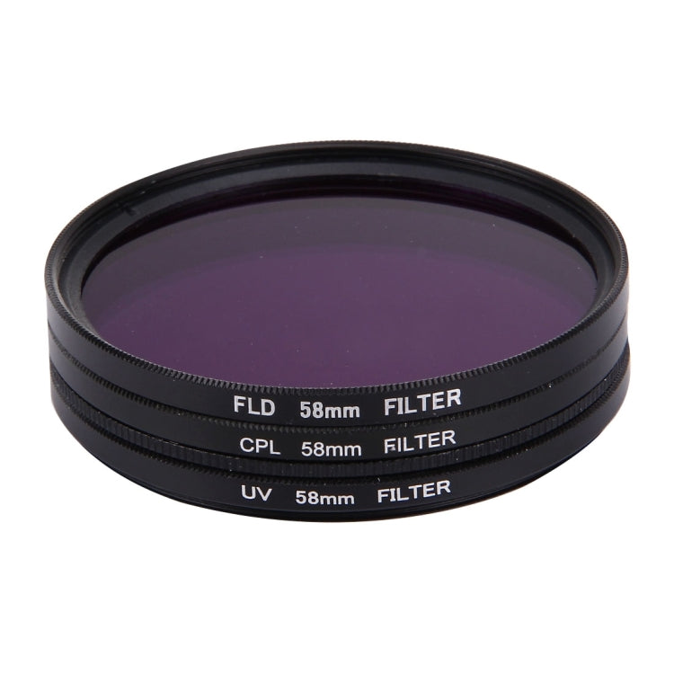 Filtro obiettivo 3 in 1 58 mm per GoPro e Xiaomi Xiaoyi Yi