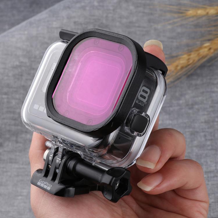 Filtro per lenti colorate per GoPro HERO8 custodia impermeabile