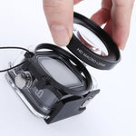 Obiettivo macro 16X 58mm con custodia impermeabile per GoPro HERO