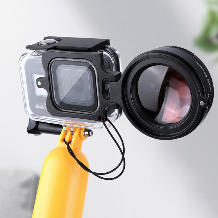 Obiettivo macro 16X 58mm con custodia impermeabile per GoPro HERO