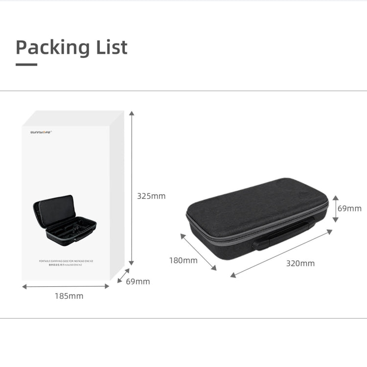 Borsa portaoggetti per Insta360 ONE X2 e ONE X