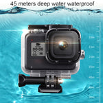 Custodia impermeabile per GoPro HERO8 Black 45m con filtri