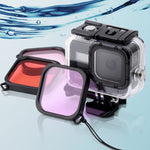 Custodia impermeabile per GoPro HERO8 Black 45m con filtri