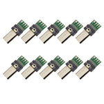 Adattatore micro USB per connettore PCB USB a 15 pin da 10 pezzi per cavo dati fotocamera Sony