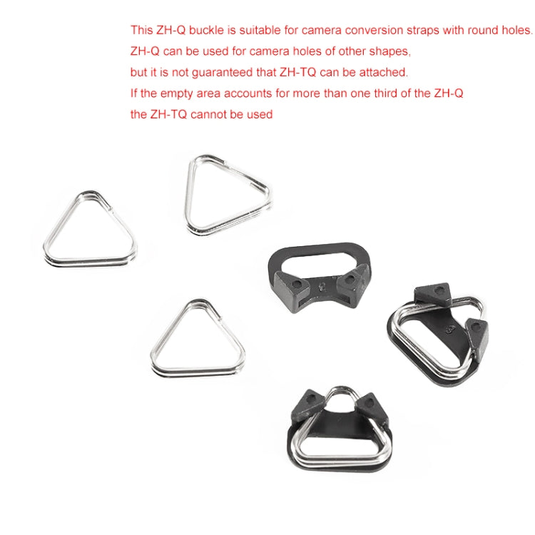 Gancio ad anello triangolare diviso per tracolla per fotocamera BEXIN ZH-Q da 10 pezzi, ZH-Q
