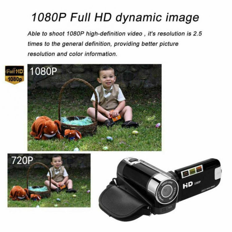Videocamera DV HD con zoom digitale 16X e sensore 16MP