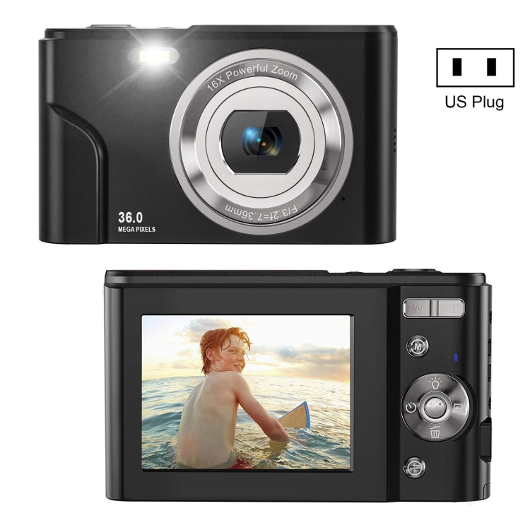 Fotocamera digitale per bambini 36MP 16X zoom 2,7" Full HD