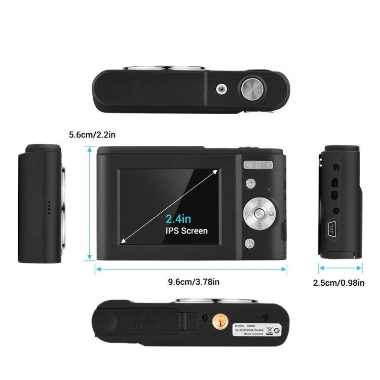 Fotocamera digitale per bambini 36MP 16X zoom 2,7" Full HD