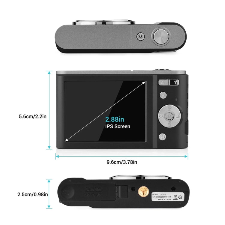 Fotocamera digitale per bambini 44MP 16X zoom 2,88" Full HD