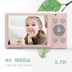 Fotocamera digitale per bambini 44MP 2,4" 16X zoom Full HD