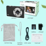 Fotocamera digitale per bambini 44MP 2,4" 16X zoom Full HD