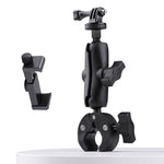 Supporto manubrio bici e moto con rotazione 360° e morsetto
