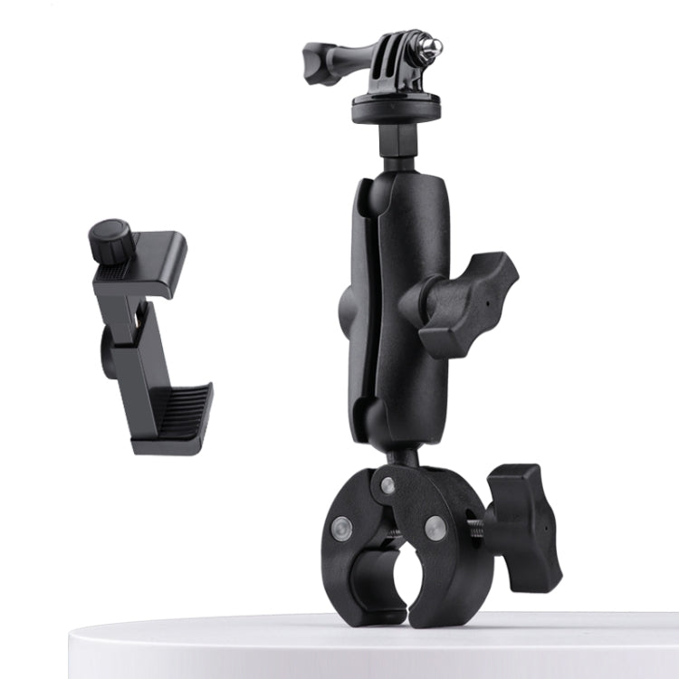Supporto manubrio bici e moto con rotazione 360° e morsetto