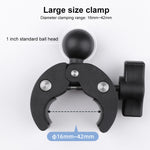 Supporto manubrio bici e moto con rotazione 360° e morsetto